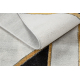 Paklājs EMERALD ekskluzīvs 1015 glamour, stilīgs marvalzis, ģeometriskas tumši zils / zelts