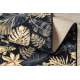 Csúszásgátló futó szőnyeg MONSTERA Levelek, gumi arany 67 cm