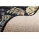 Pogumovaný běhoun MONSTERA Listy zlatý 67 cm