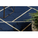 килим EMERALD ексклюзивний 1012 гламур стильний Геометричні темно-синій / золото