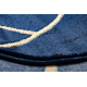 Αποκλειστικό EMERALD Χαλί 1012 αίγλη, κομψό γεωμετρική σκούρο μπλε / χρυσός