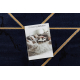Ексклузивно EMERALD Тепих 1012 гламур, стилски геометријски морнарско / злато