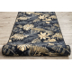 Runner anti-slip MONSTERA Leaves, gum gold 80 cm