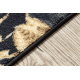 Runner anti-slip MONSTERA Leaves, gum gold 80 cm