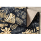 Runner anti-slip MONSTERA Leaves, gum gold 80 cm