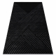 Koberec EMERALD exkluzívne A0084 glamour, štýlový, riadky geometrický čierna / striebro 