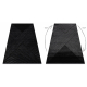 Kizárólagos EMERALD szőnyeg A0084 glamour, elegáns, vonalak, geometriai fekete / ezüst 