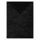 Tæppe EMERALD eksklusiv A0084 glamour, stilfuld, linjer, geometrisk sort / sølv 