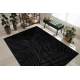 Exclusive EMERALD Carpet A0084 glamour, stylish, lines, geometric black / silver 