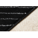Kizárólagos EMERALD szőnyeg A0084 glamour, elegáns, vonalak, geometriai fekete / ezüst 
