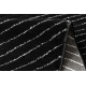 Paklājs EMERALD ekskluzīvs A0084 glamour, stilīgs, rindas, ģeometriskas melns / sudrabs 