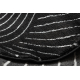 Tapijt EMERALD exclusief A0084 glamour, stijlvol, lijnen, geometrisch zwart / zilver 