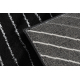 Tæppe EMERALD eksklusiv A0084 glamour, stilfuld, linjer, geometrisk sort / sølv 
