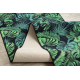 Pogumovaný běhoun MONSTERA Listy zelený 100 cm