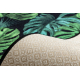 Pogumovaný běhoun MONSTERA Listy zelený 100 cm