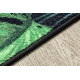 Alfombra de pasillo con refuerzo de goma MONSTERA Hojas, verde 80 cm