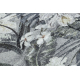 Pogumovaný běhoun MONSTERA Listy šedá 100 cm