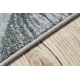 Loper antislip MONSTERA Bladeren, gom grijs 100 cm