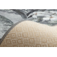 Alfombra de pasillo con refuerzo de goma MONSTERA Hojas, gris 100 cm
