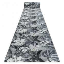 Килим прорезинений LOTUS KITCHEN 40580 посуд, для кухні сірий / жовтий миється 80cm
