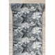 Δρομέας αντιολισθητικό MONSTERA Φύλλα, κόμμι γκρι 67 cm