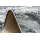 Alfombra de pasillo con refuerzo de goma MONSTERA Hojas, gris 67 cm