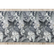 Alfombra de pasillo con refuerzo de goma MONSTERA Hojas, gris 80 cm