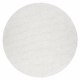 Okrúhly koberec CASABLANCA PLUS krémový Jednofarebný, slučkový
