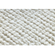 Okrúhly koberec CASABLANCA PLUS krémový Jednofarebný, slučkový
