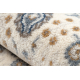 Teppich Wolle NAIN Rahmen Ornament 7179/51943 beige / dunkelblau