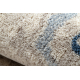 Kilimas NAIN Rėmelis ornamentas 7586/51935 smėlio spalvos / tamsiai mėlyna