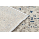 Teppich Wolle NAIN Rahmen Ornament 7586/51935 beige / dunkelblau