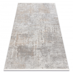 Covor ALLURE 8752 Frunze de palmier - Structural, elegant, glamour gri / auriu