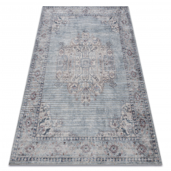 Alfombra de pasillo con refuerzo de goma LOTUS TRADITION 58160 Clásico, ornamento rojo lavable 