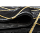 Αποκλειστικό EMERALD Χαλί 2000 αίγλη, κομψό γεωμετρική, μάρμαρο μαύρο / χρυσός