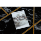 Eksklusiv EMERALD Teppe 2000 glamour, stilig geometriske, marmor svart / gull