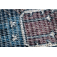 Carpet SAMPLE Equinox prime M934B Aztec blue / terracotta