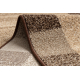 Tapis de couloir KARMEL Etna cadre, sable noix 