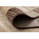 Tapis de couloir KARMEL Etna cadre, sable noix 