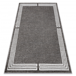 Tapis MATEO 8034/644 Moderne cadre - structurel gris 