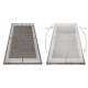 Teppich MATEO 8034/944 Modern Rahmen - Strukturell grau / beige