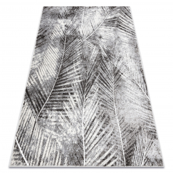 Kilimas MATEO 8035/644 Modernus palmių lapai - struktūrinis pilkas