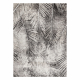 Alfombra MATEO 8035/944 Moderna hojas de palma - estructural gris / beige 