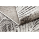 Teppich MATEO 8035/944 Modern Palmenblätter - Strukturell grau / beige