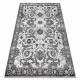 Carpet MATEO 8037/644 Modern frame, flowers - structural grey