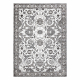 Carpet MATEO 8037/644 Classic frame, flowers - structural grey