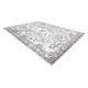 Carpet MATEO 8037/644 Classic frame, flowers - structural grey