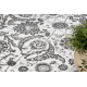 Tappeto MATEO 8037/644 Moderno cornice, fiori - strutturale grigio