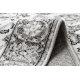 Tappeto MATEO 8037/644 Moderno cornice, fiori - strutturale grigio