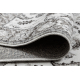 Tappeto MATEO 8037/644 Moderno cornice, fiori - strutturale grigio